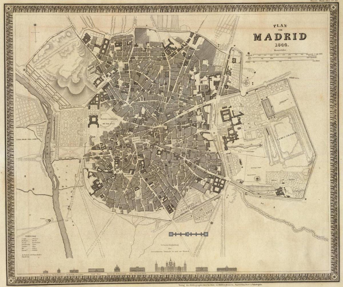 карта Мадрид Старый город
