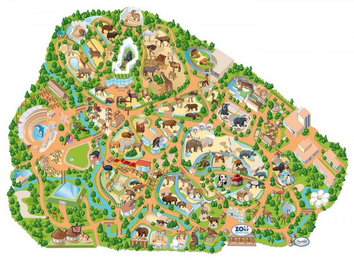 карта мадридского зоопарка
