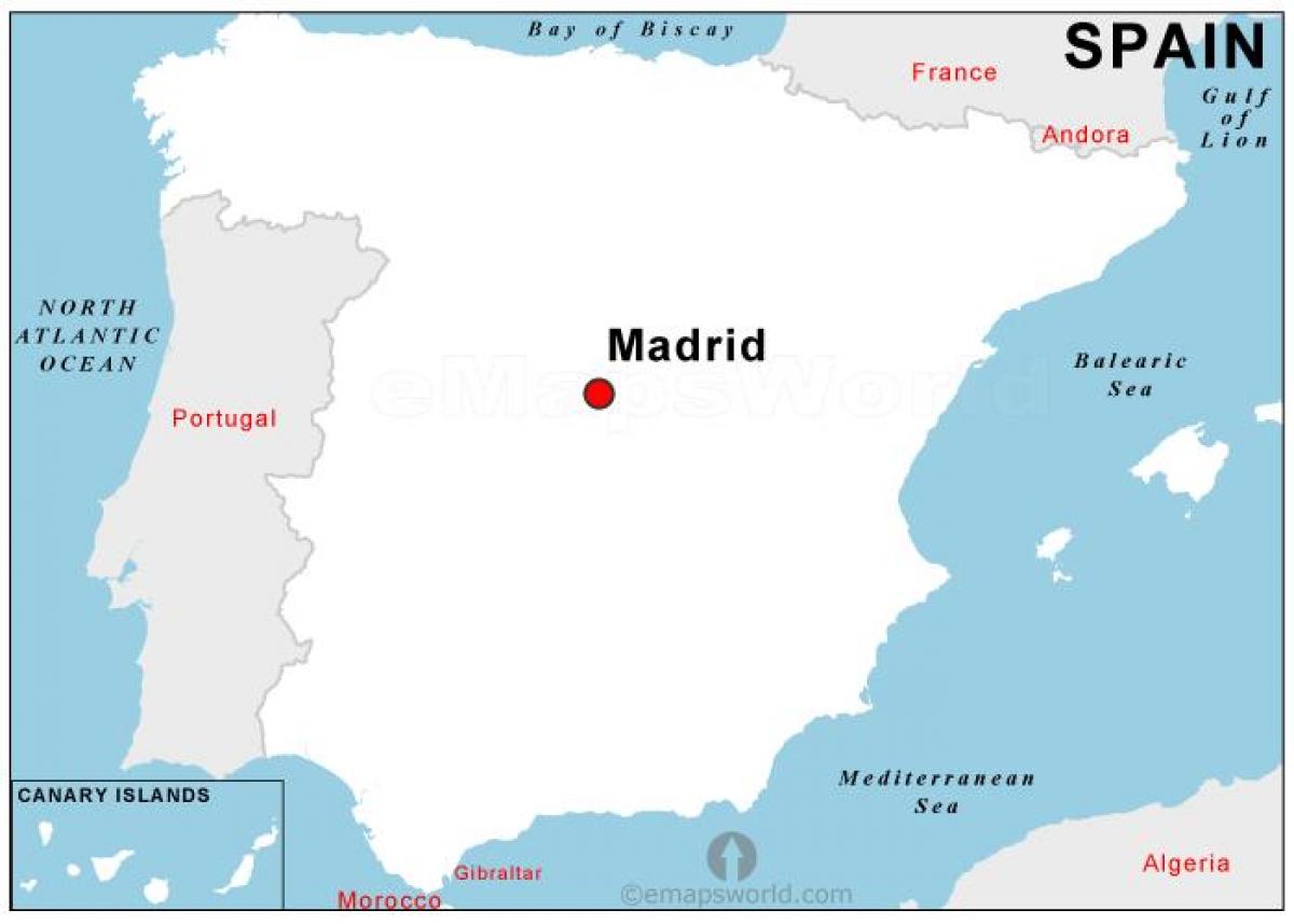карта столицы Испании