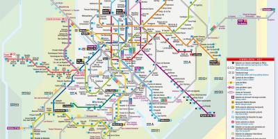 Карта Мадрида на трамвае