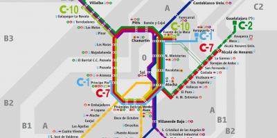 Железнодорожная станция карте Мадрида Аточа 